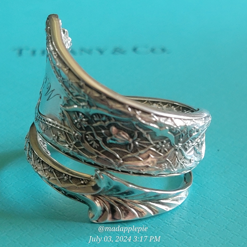 1872 Tiffany & Co. Persian Nut Pick Ring Sterling Silver Luxury Vintage #153 - Picture 6 of 17